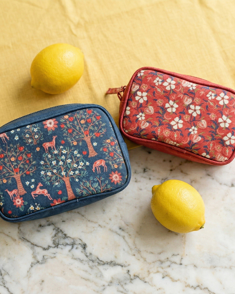 Apple Orchards Travel Pouches Set of 2 | Kashmir Trails
