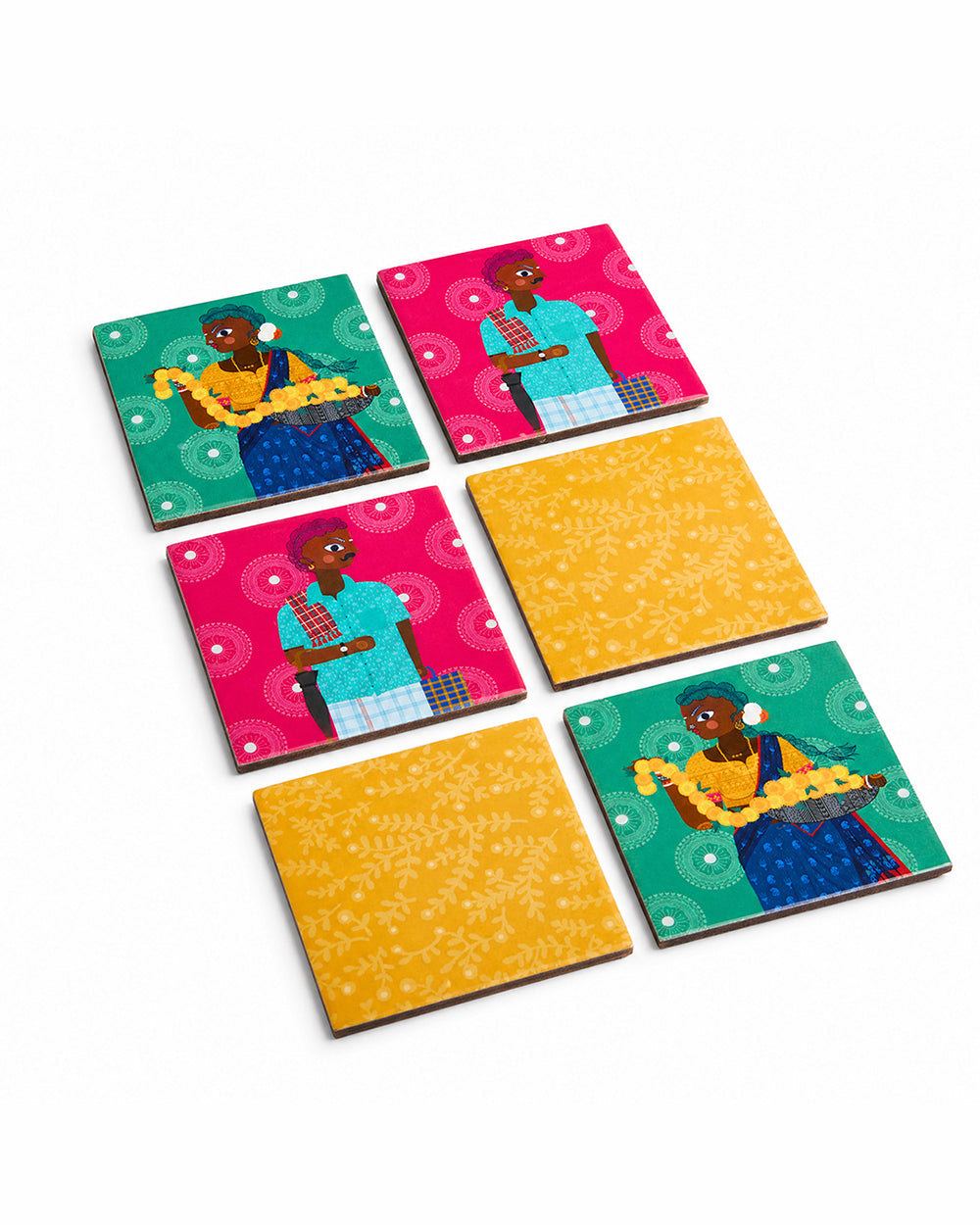Folk Funk Coaster set