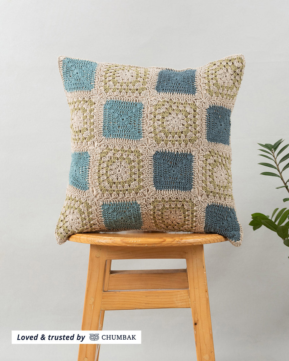 Prism Crochet Cushion Cover, 16"