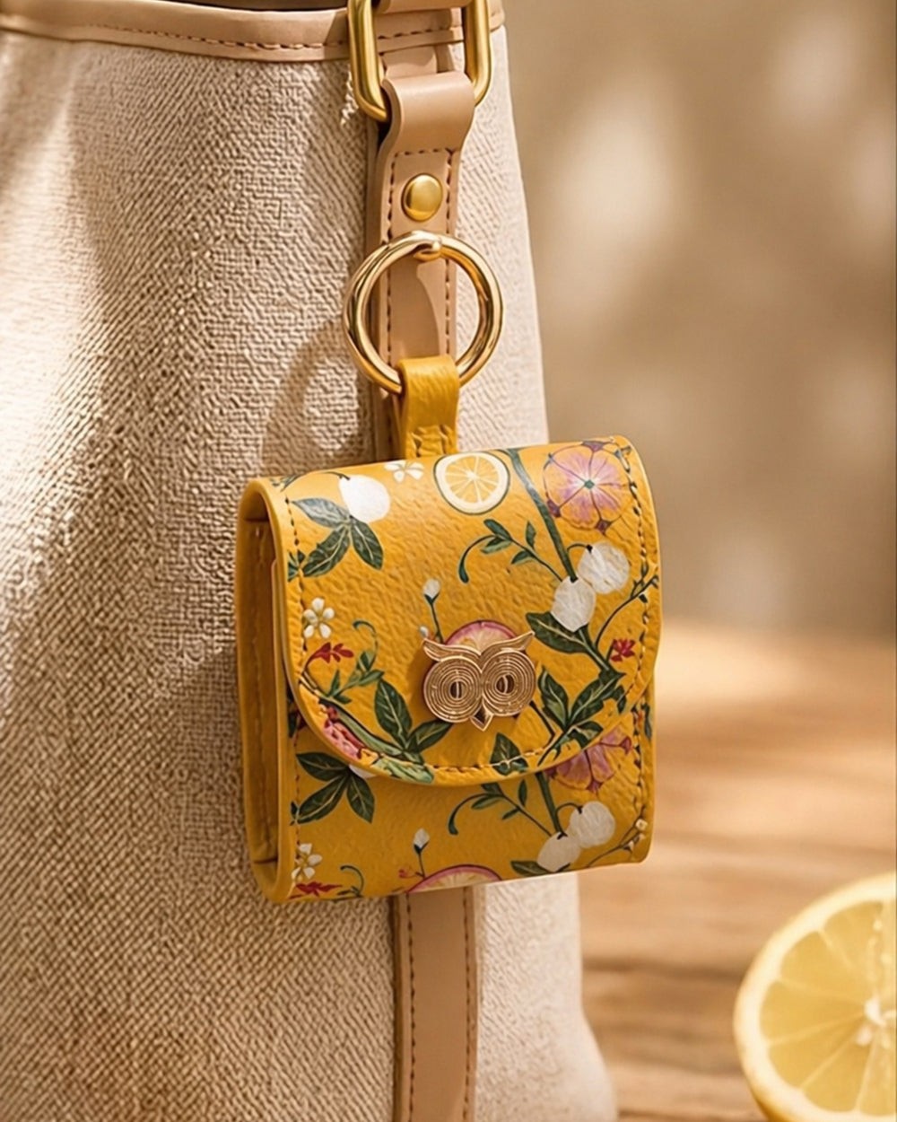 Limonata Air Pod Case Bag Charm | Citrus Zest