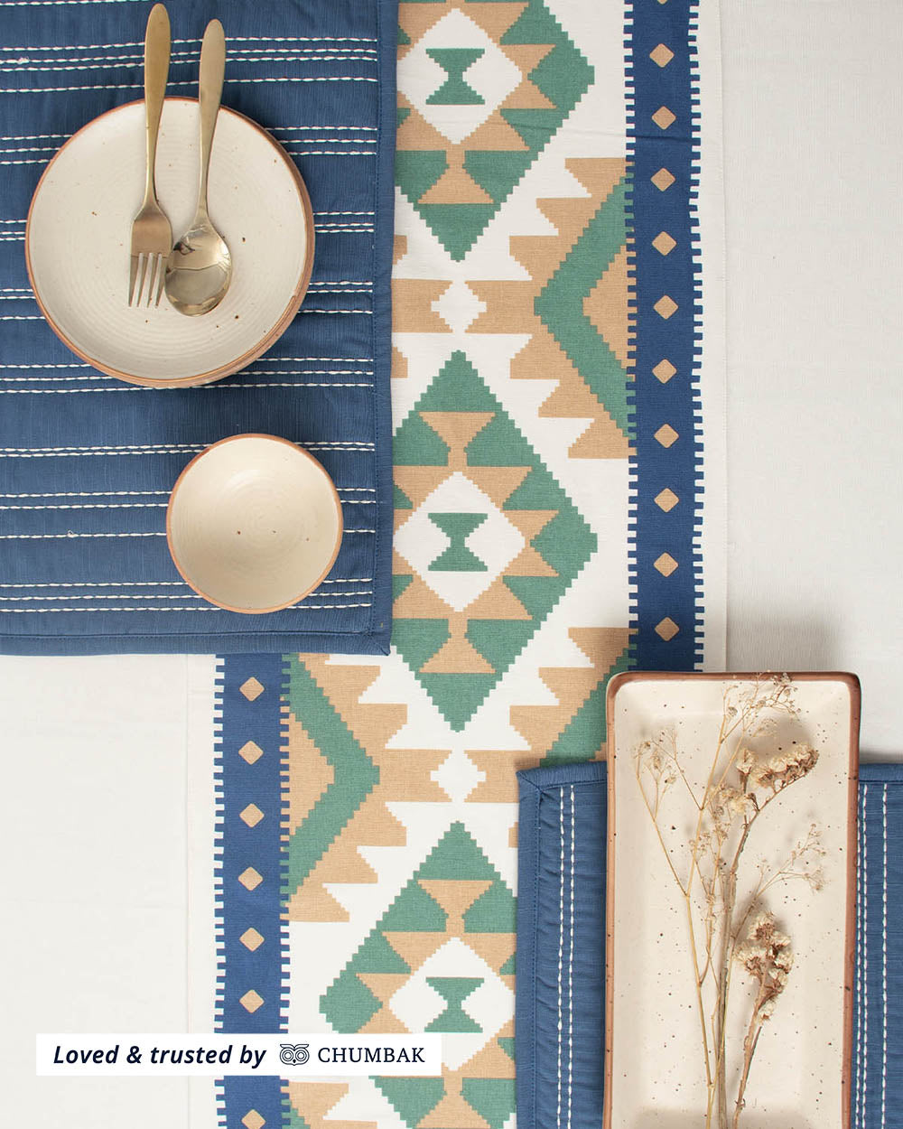 Aztec Table Runner, 78″ x 13″