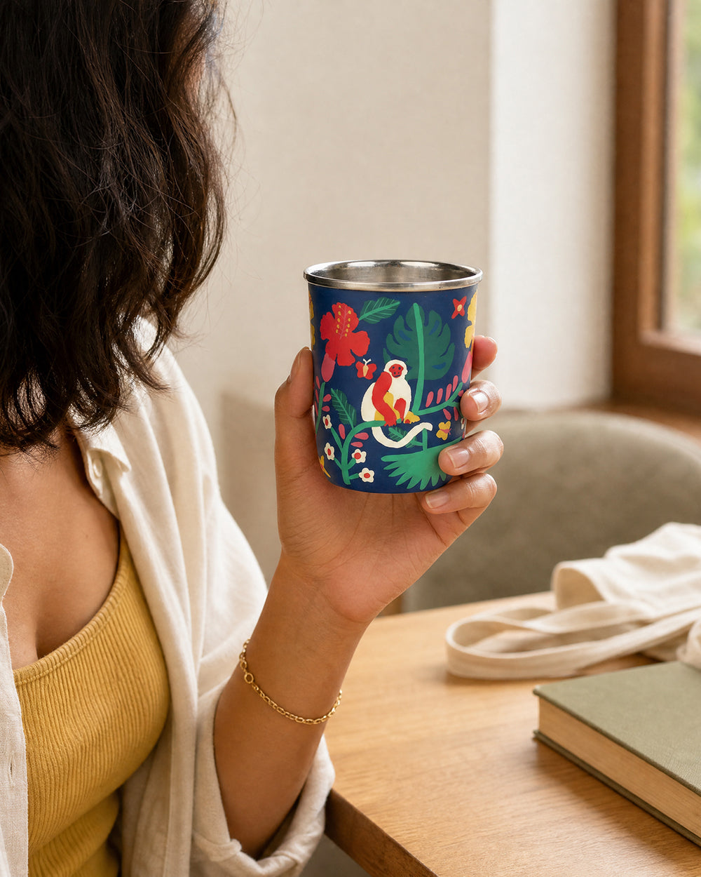Quiet Jungle Small Tumbler - Blue