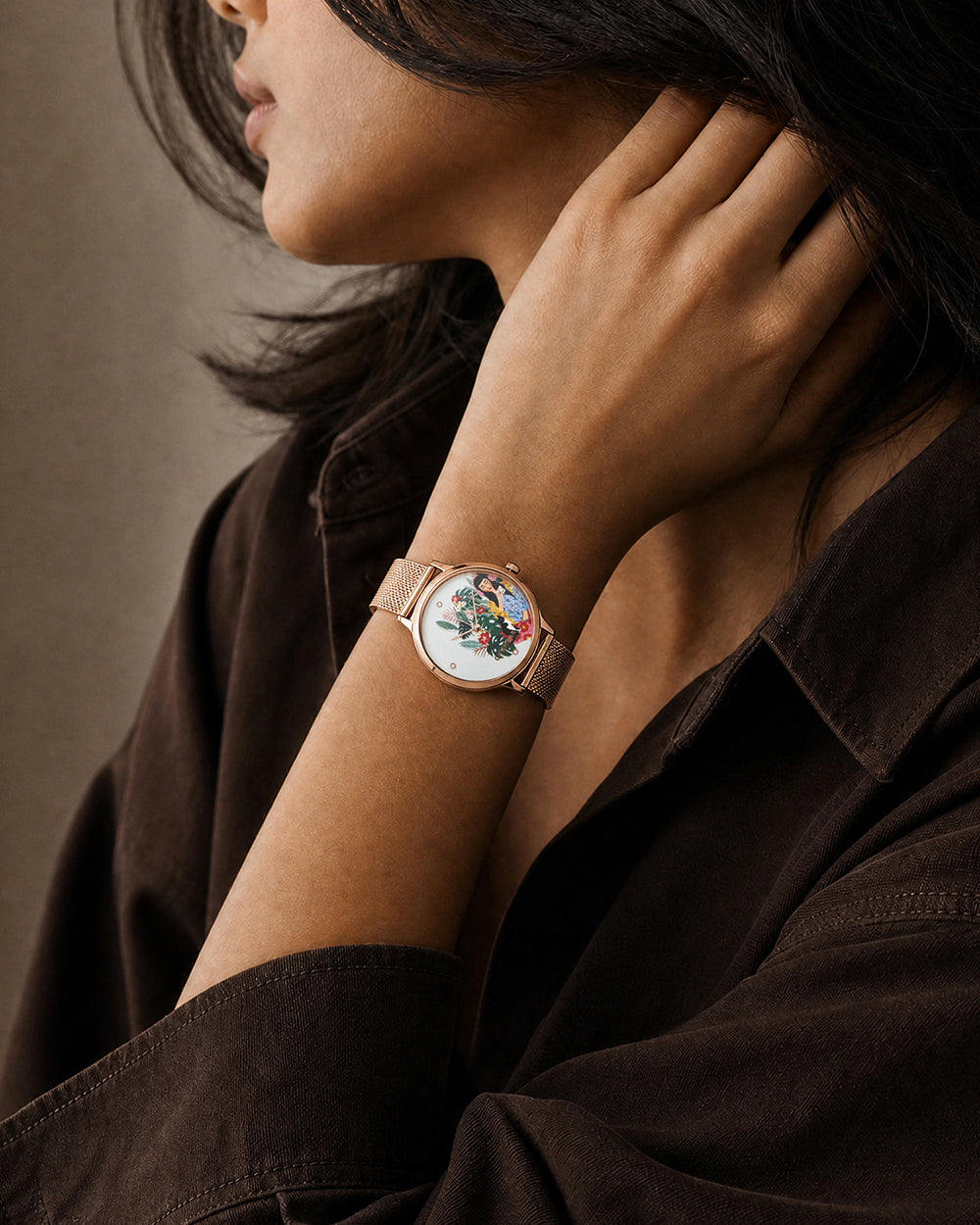 Teal by Chumbak Live Slow Watch,Stainless Steel Mesh Strap