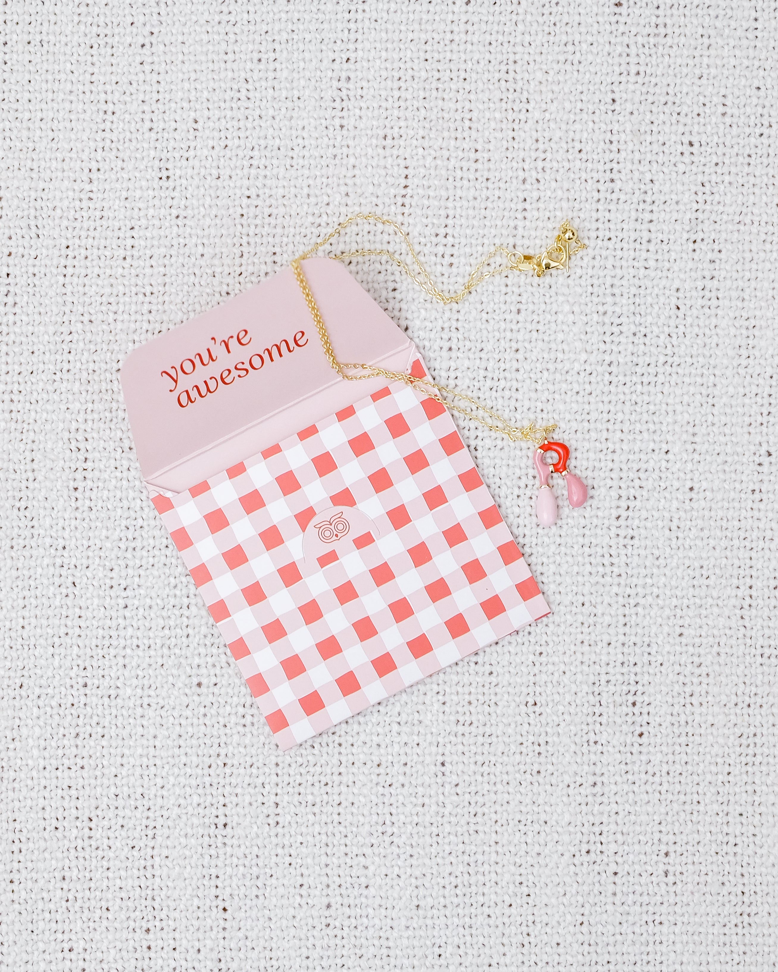 Alphabet Charm + Chain - R