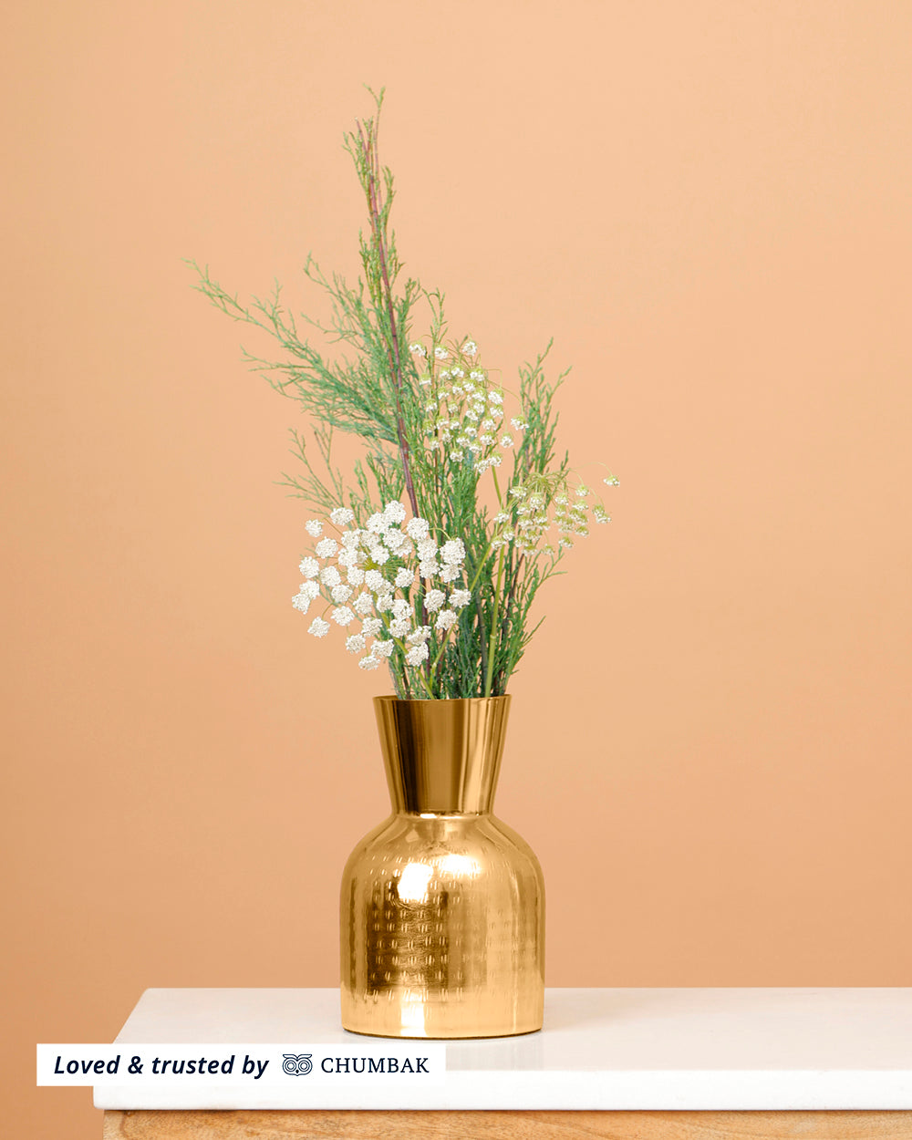 Classic Gold Flare Vase
