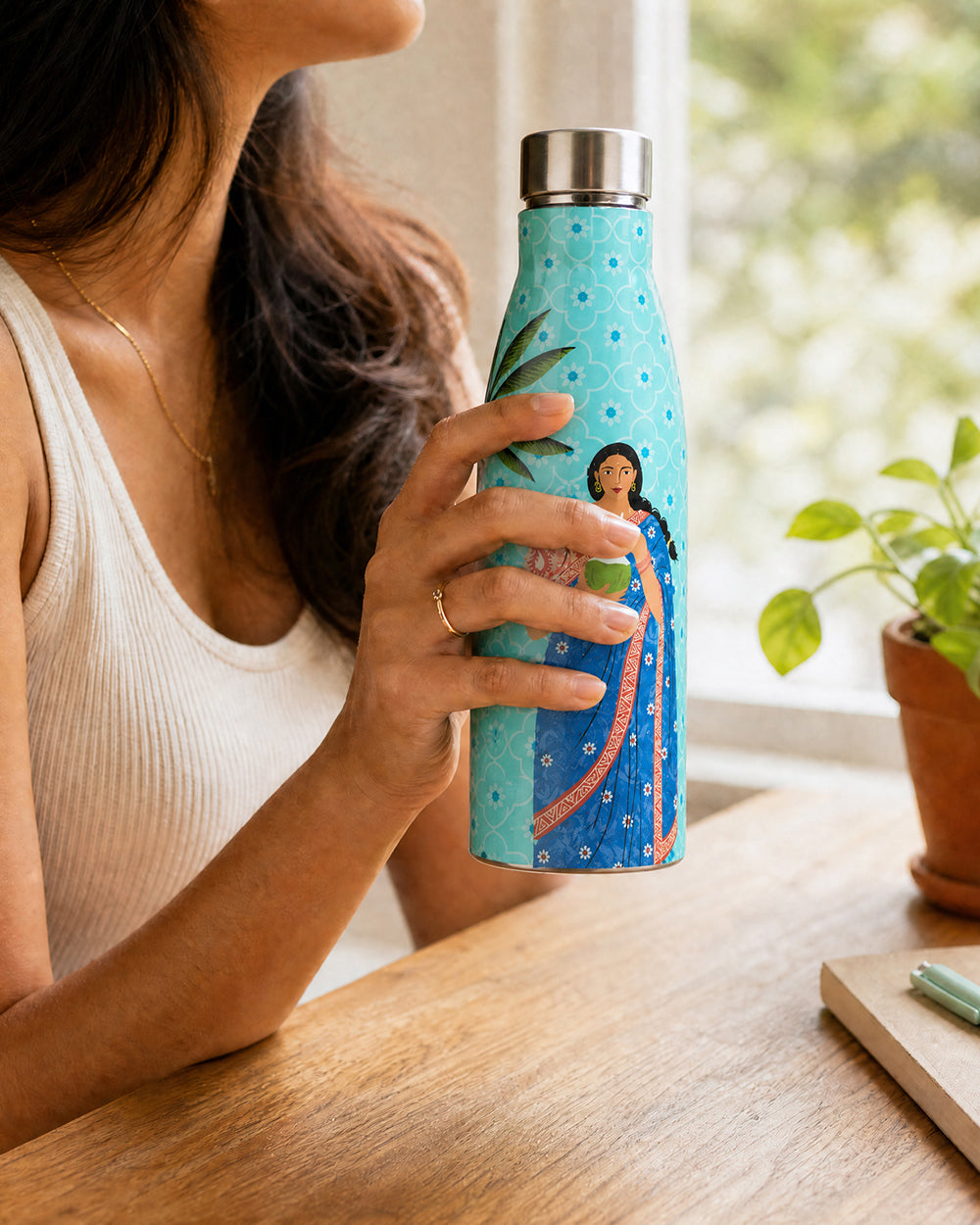 Lady Chettiar Steel sipper
