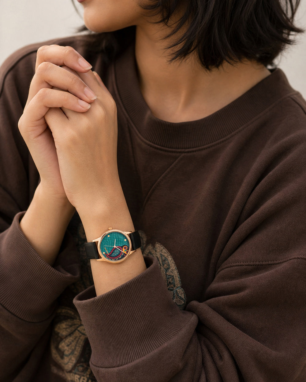 TEAL by Chumbak Folksy Owl Wrist Watch