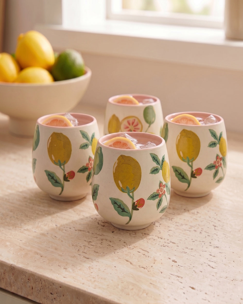 Limonata Espresso Kulhad | Citrus Zest - Set of 4