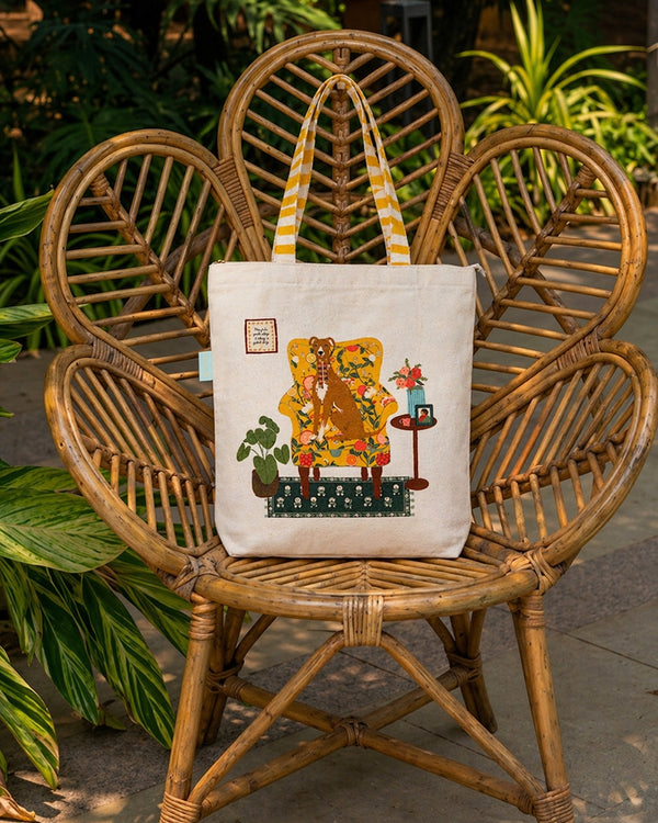 Limonata Hound Canvas Tote | Citrus Zest