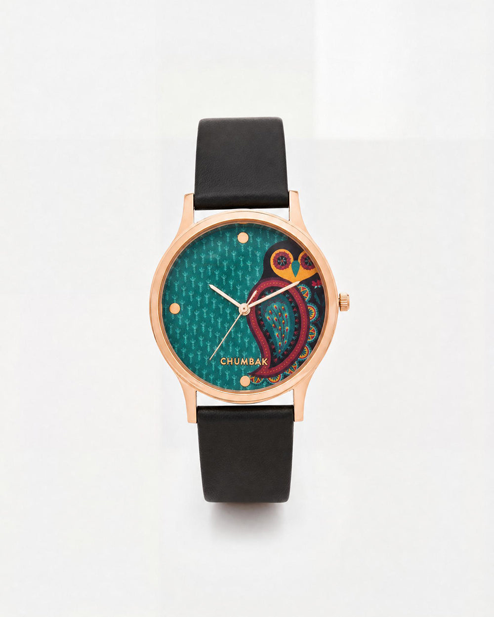 TEAL by Chumbak Folksy Owl Wrist Watch