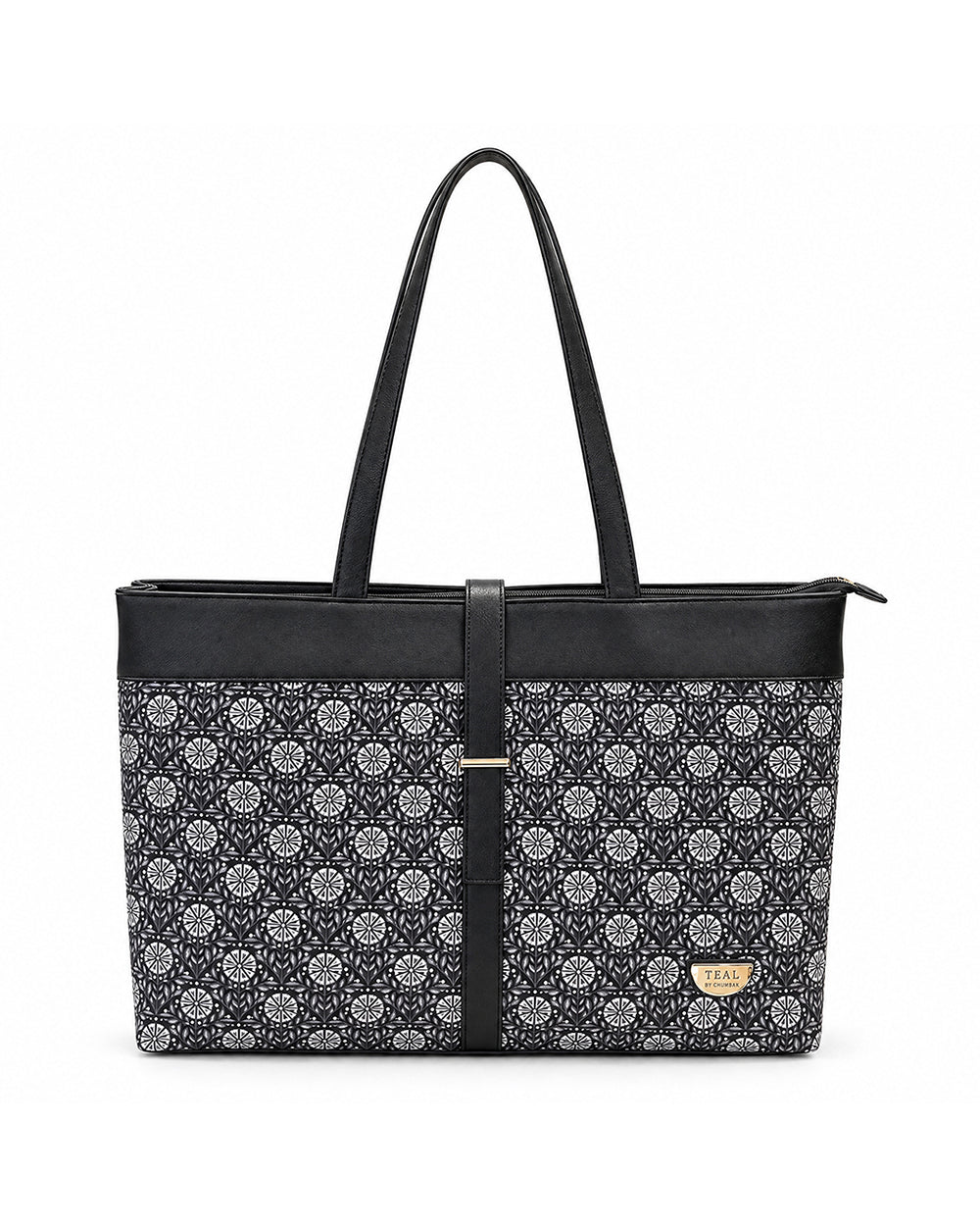 Teal by Chumbak Midnight Phool Jaal Work Tote