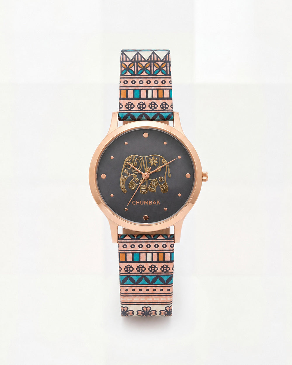 TEAL by Chumbak Carnival Elephant Watch-Black
