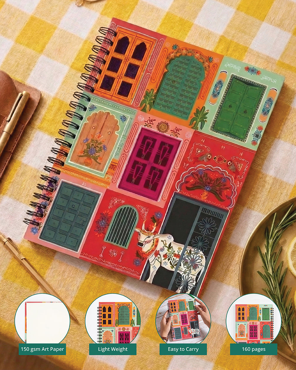 Haveli Doors Notebook