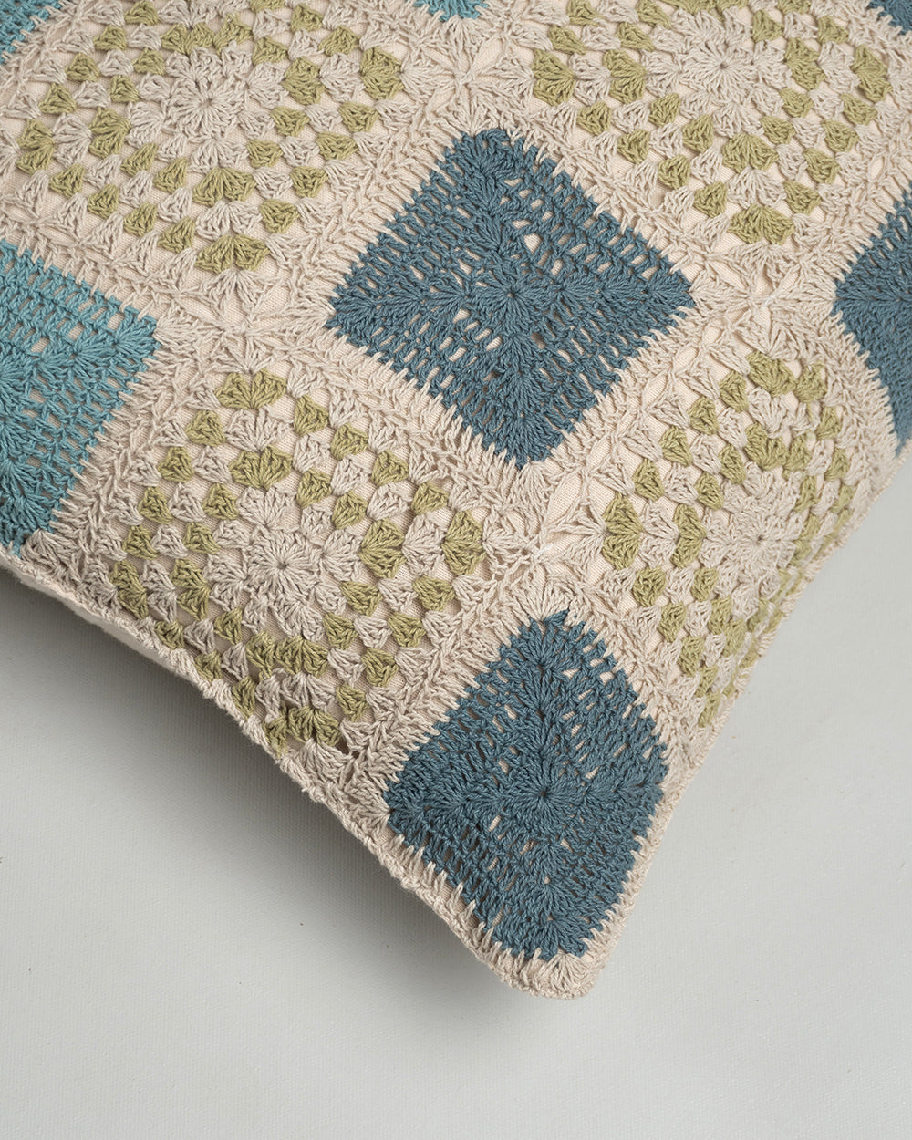 Prism Crochet Cushion Cover, 16"