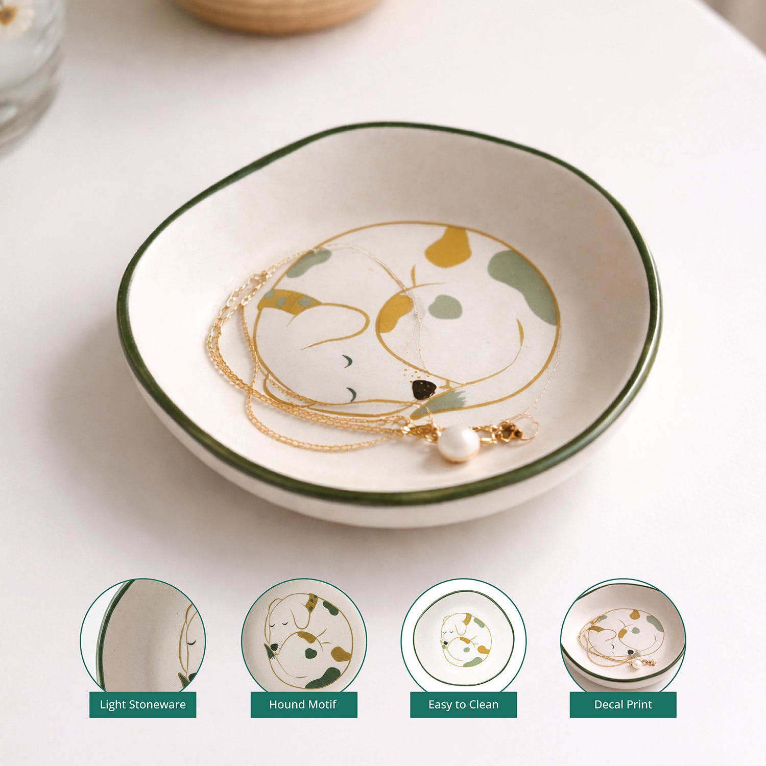 Hound Dessert Plate | Citrus Zest