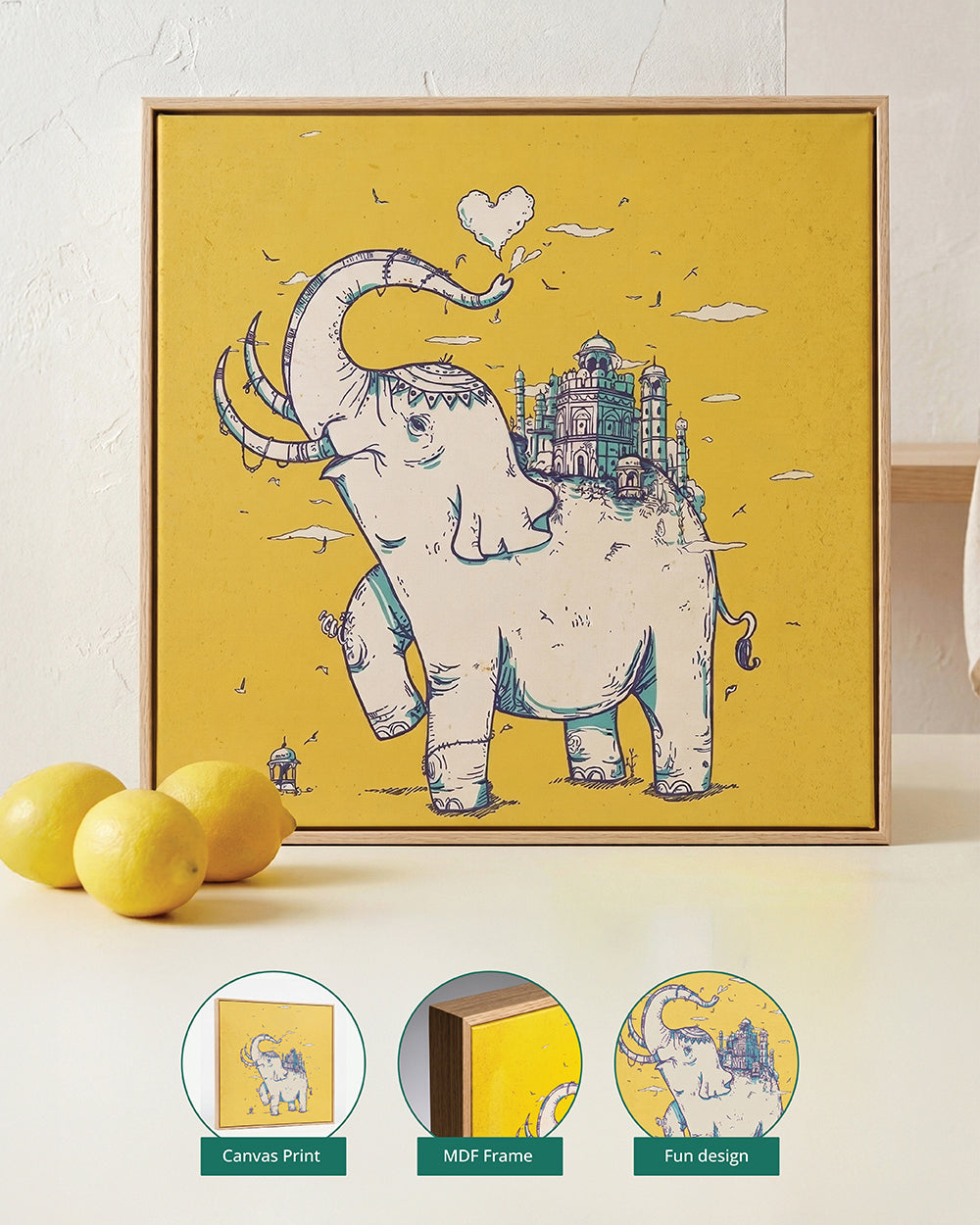 Tusker Wall Frame, 40 x 40 cm