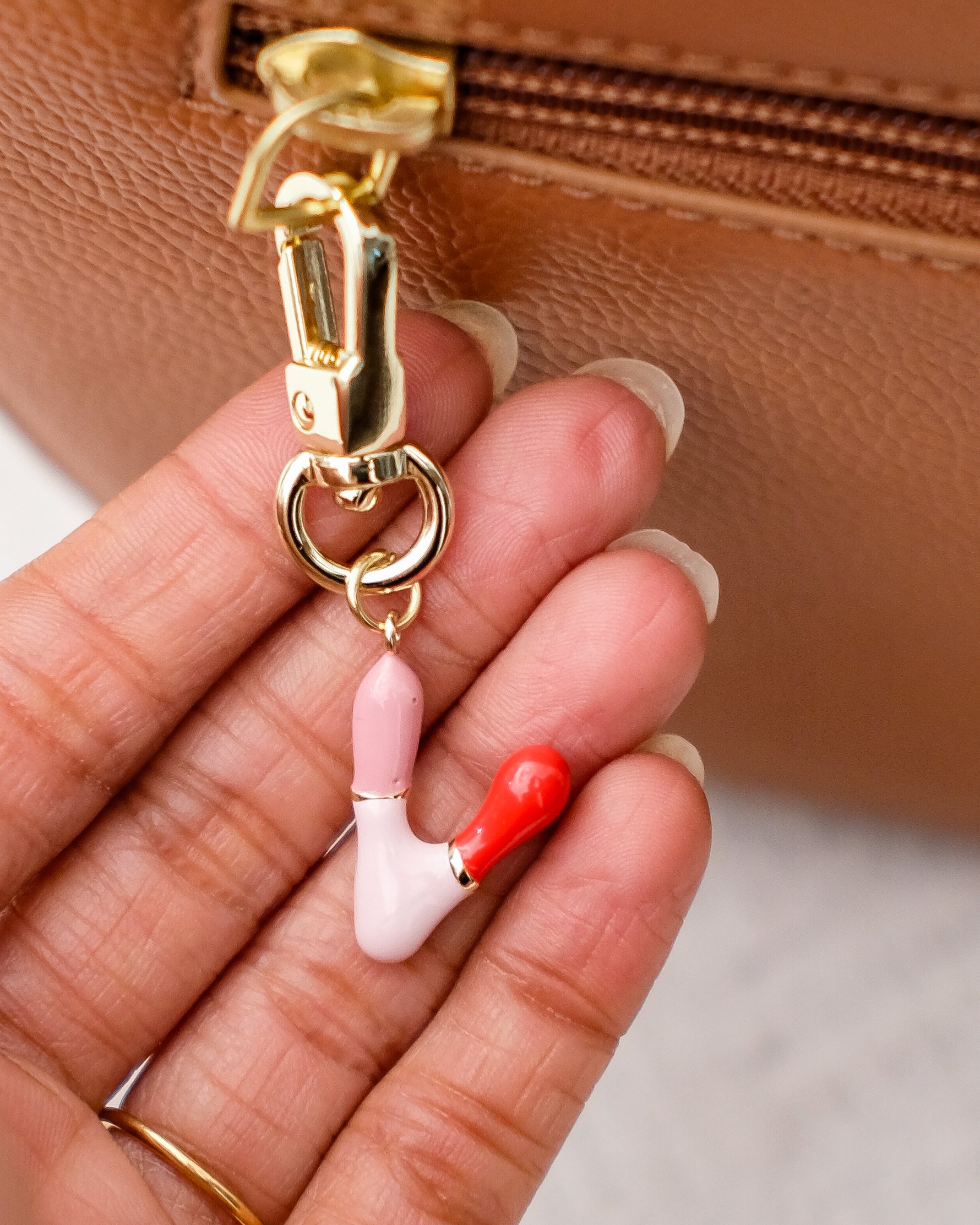 Alphabet Charm Hook - V