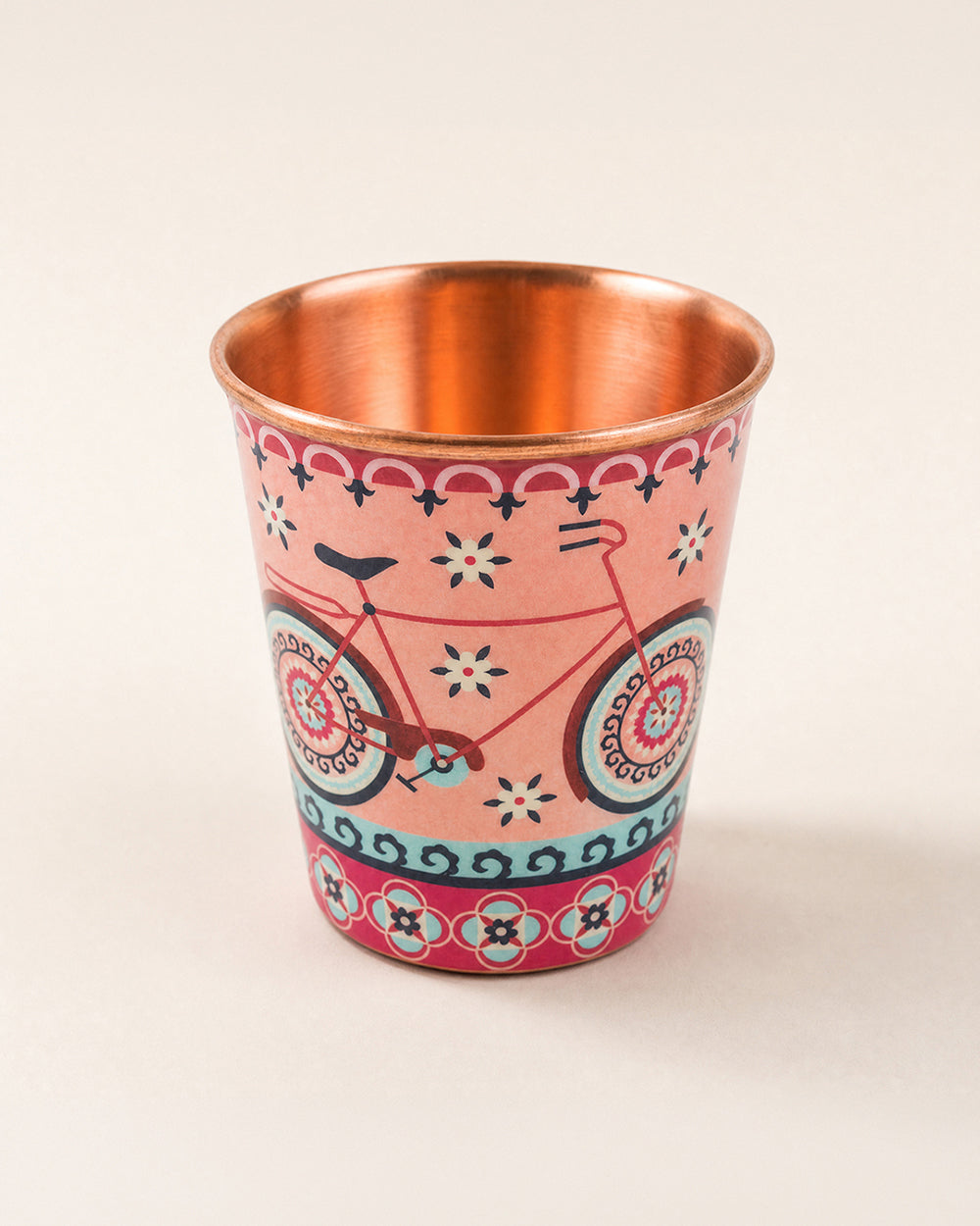 Boho Cycle Copper Tumbler - Small