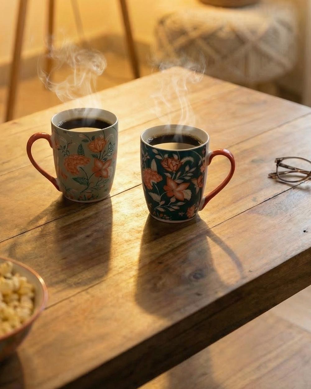 Chumbak Coffee & Joy Mug Gift Set of 2 | Comes in a Gift Box