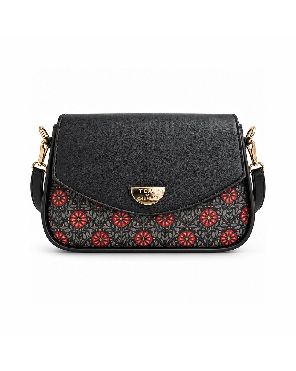 Teal by Chumbak Crimson Phool Shoulder Bag