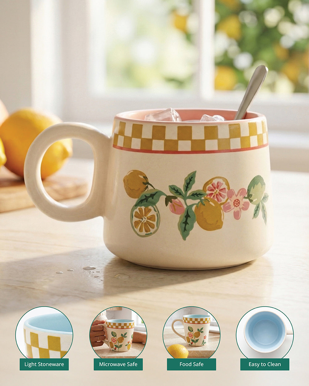 Limonata Curved Mug| Citrus Zest