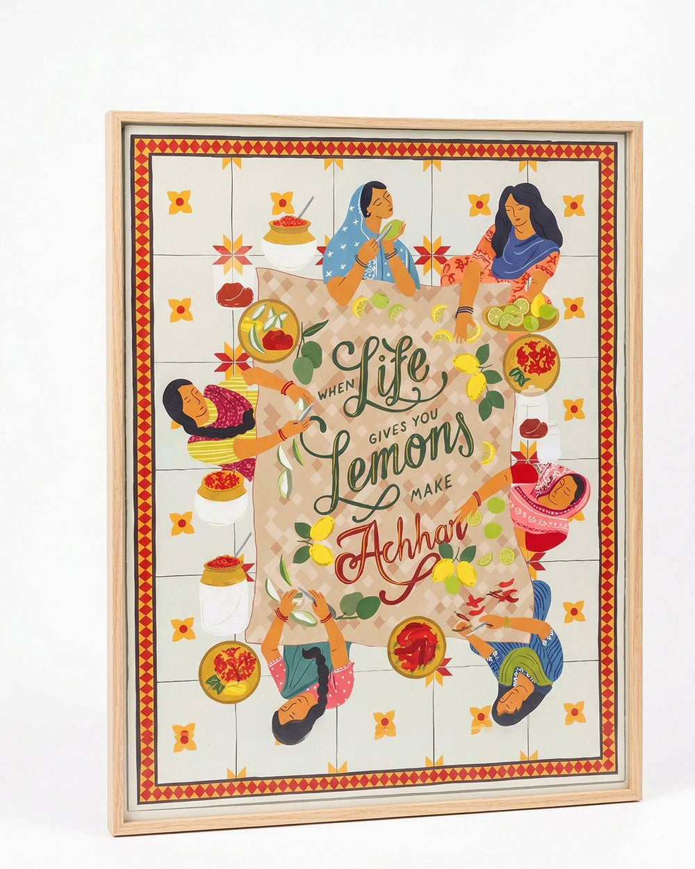 Lemon Pickle Wall Frame, 40x50cm| Citrus Zest