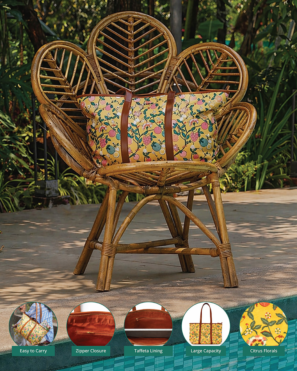 Capri Carry all Tote - Limonata | Citrus Zest