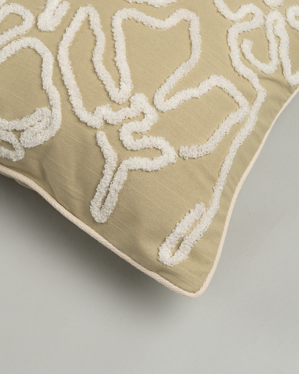 Ivory Garden Cushion Cover, 16"