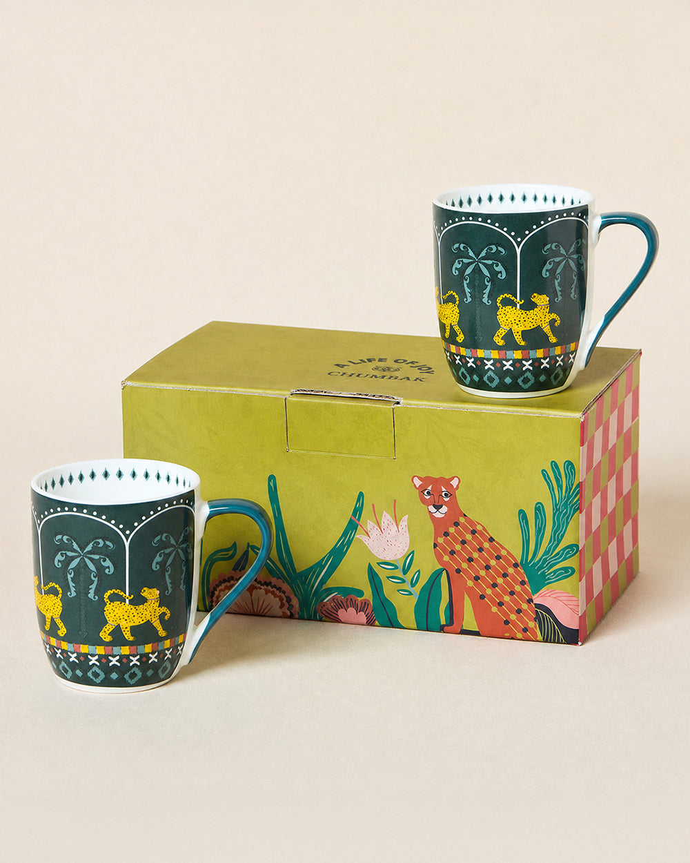 Jungle Soirée Mugs Gift Set of 2 | Lost in Paradise