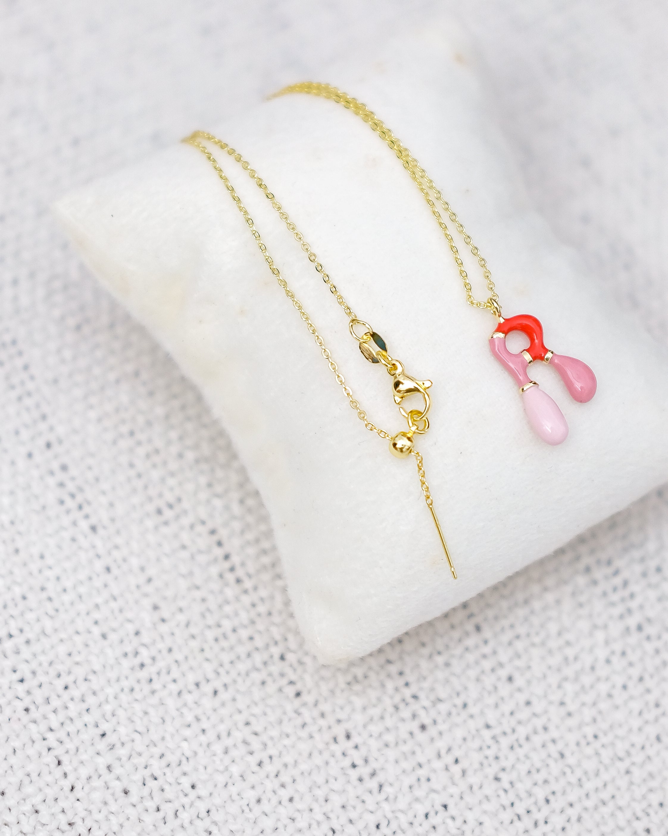 Alphabet Charm + Chain - R