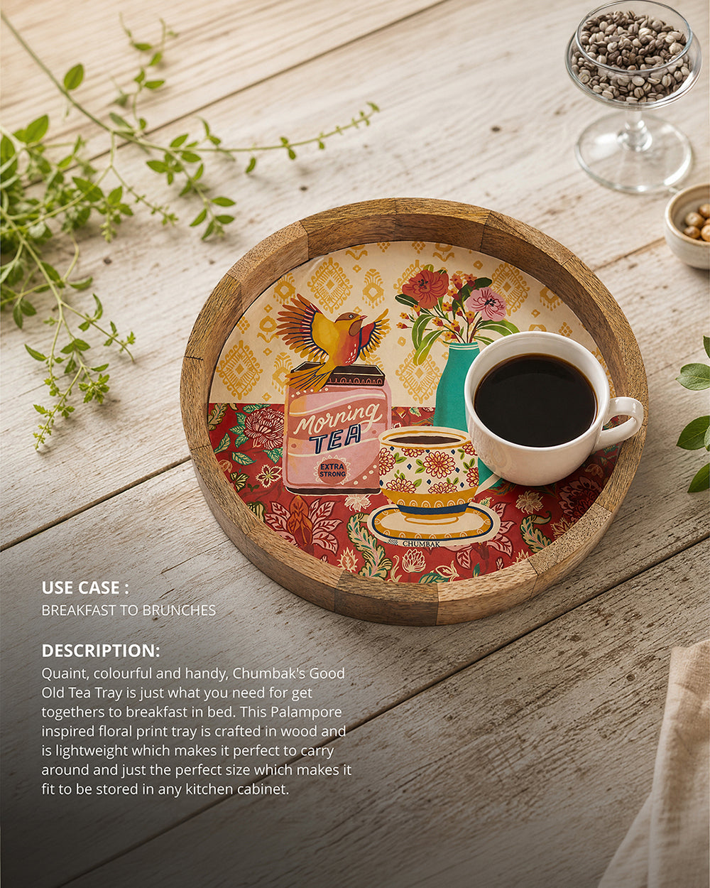 Good-Old Tea Palampore Tray
