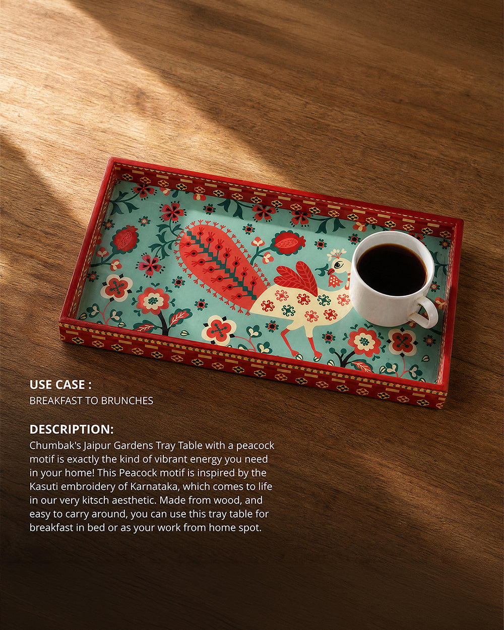 Jaipur Gardens Kasuti Tray