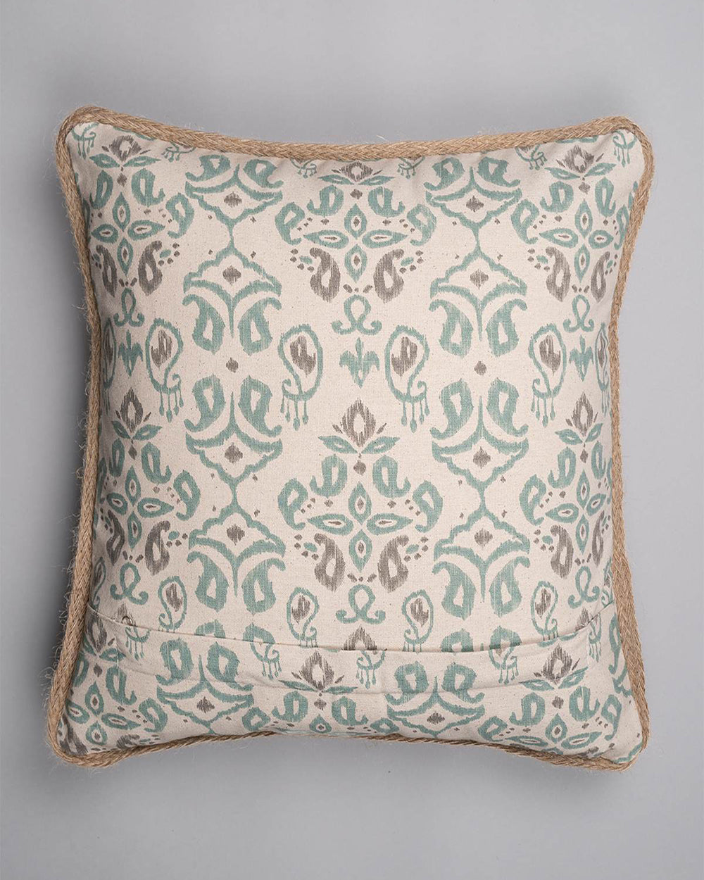 Sage Ikat Cushion Cover, 16"