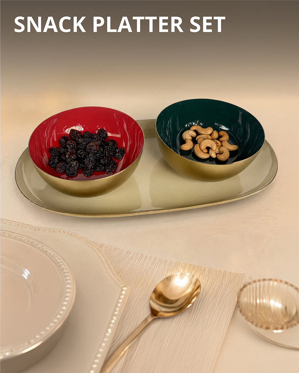 Tabletop Treat platter for her set of 1 - Threads of Joy