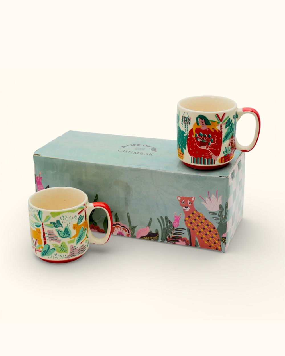 Chumbak Cups of Joy Gift Set of 2 | Comes in a Gift Box