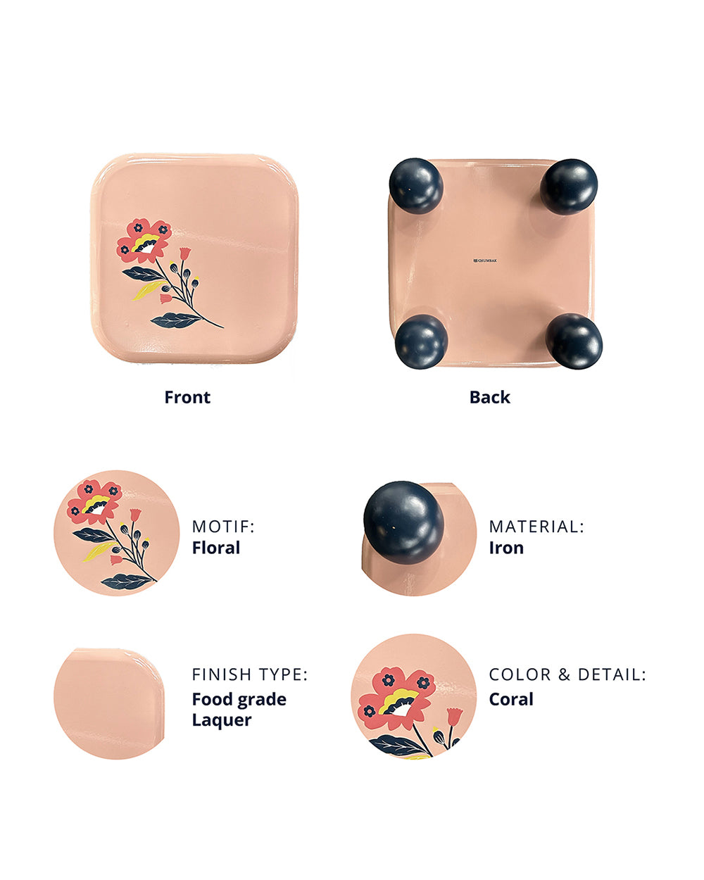 The Joyful Serve Tray Gift Box set of 1 - Threads of Joy