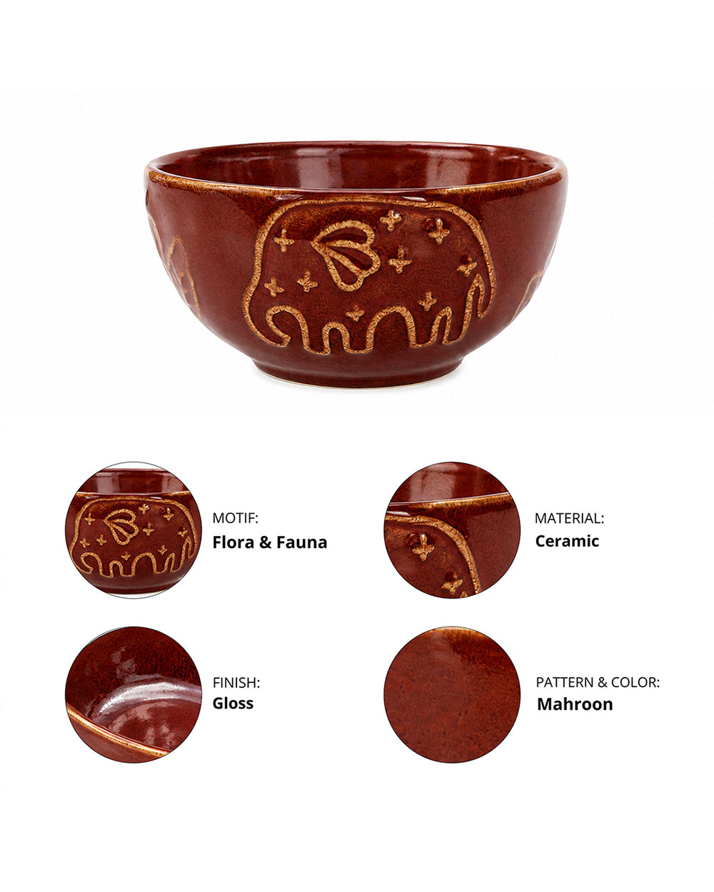 Forest Embossed Cereal Bowl | Forest Folklore