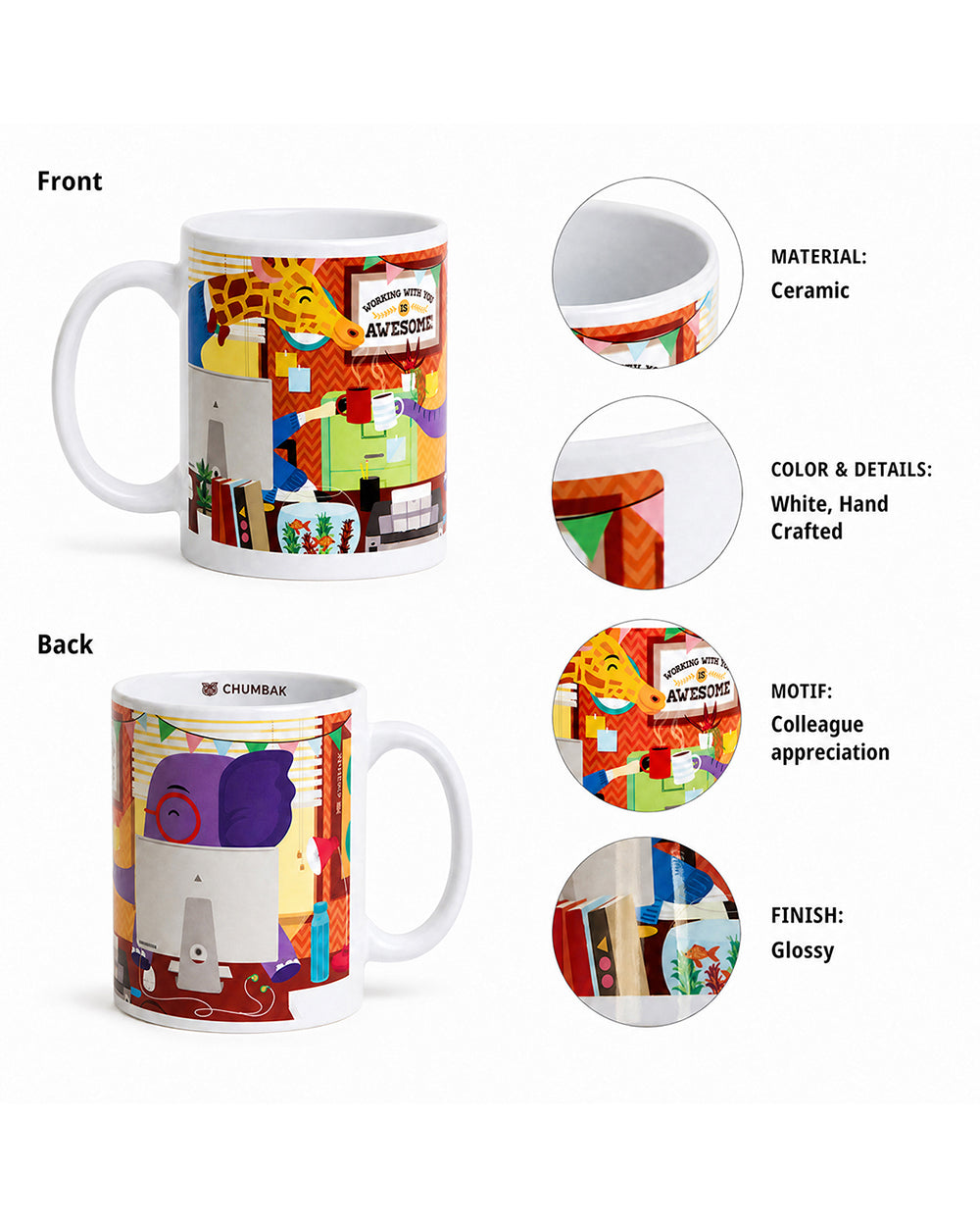 Let's Work Together Mug-Multi