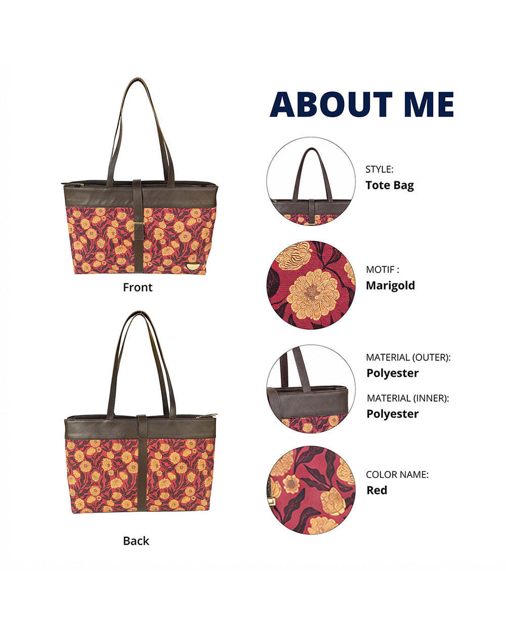 Teal by Chumbak Marigold Melody Work Tote