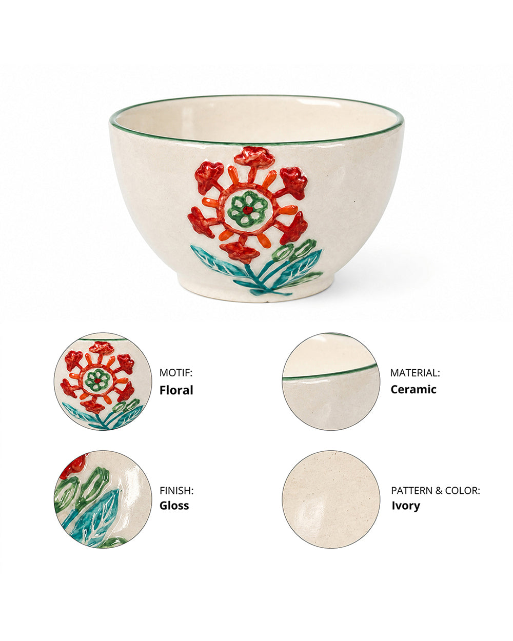 Wild Bloom Cereal Bowl | Forest Folklore