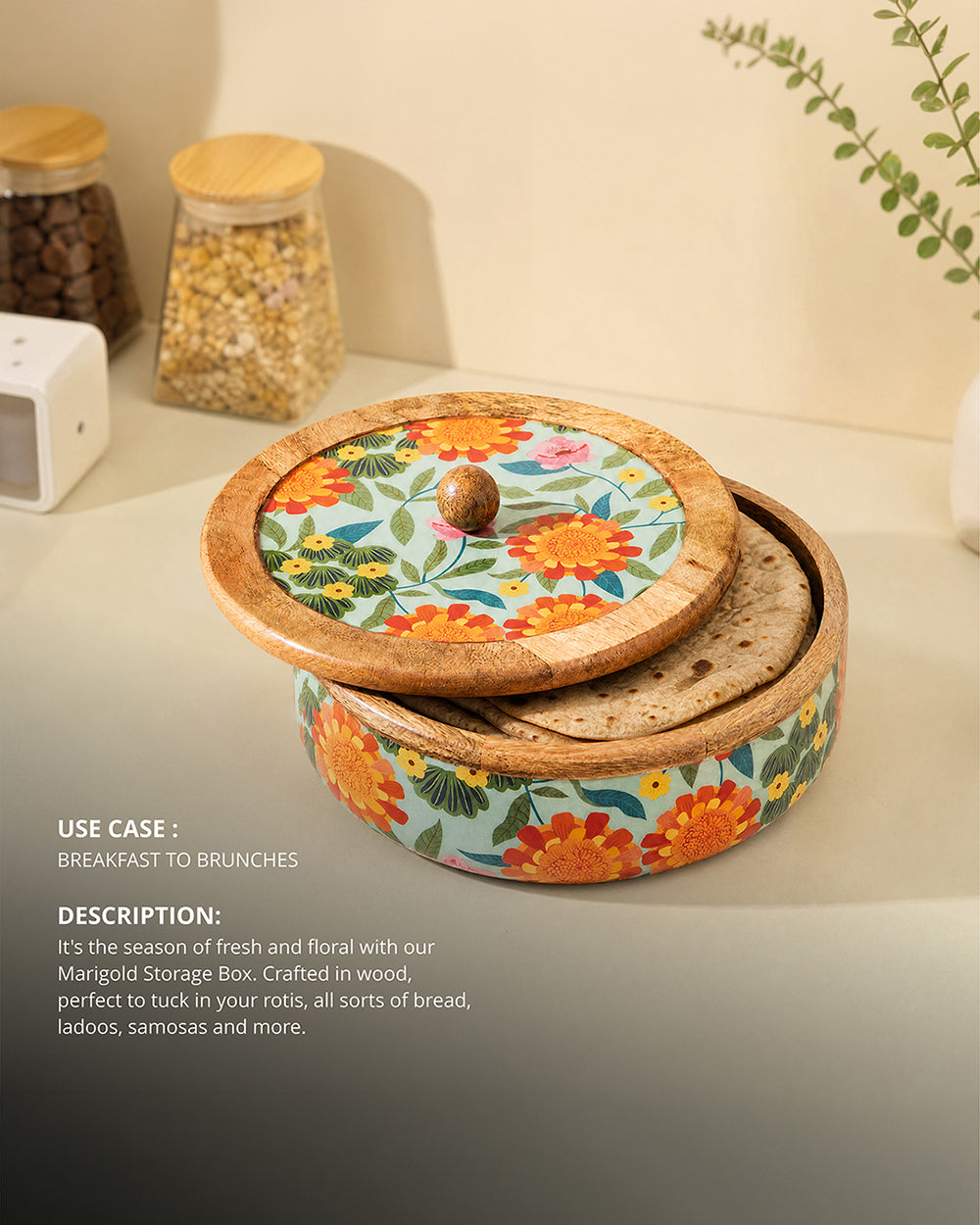 Marigold Storage Box | Wood