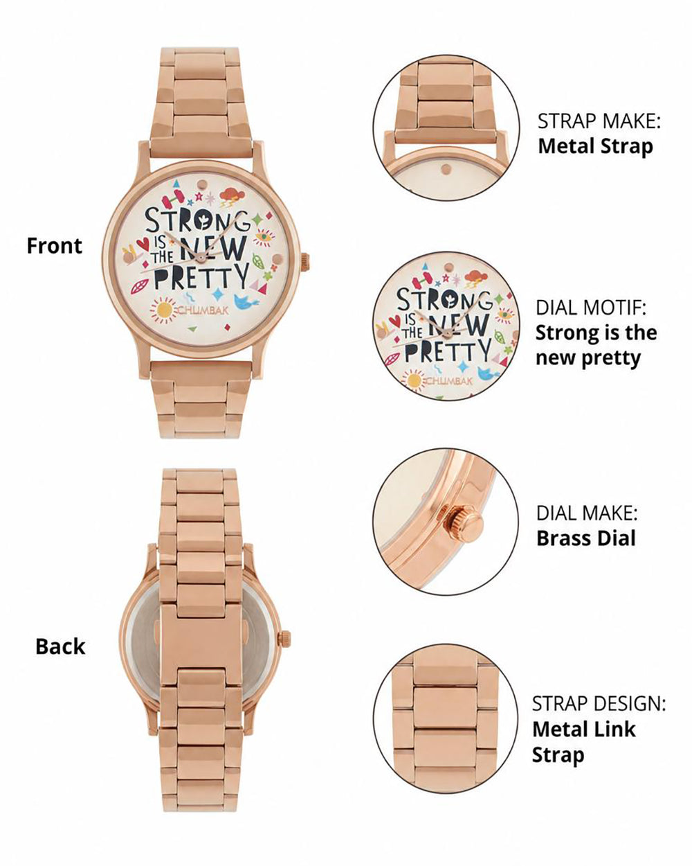 TEAL by Chumbak Strong is the new pretty Watch,Metal link Strap