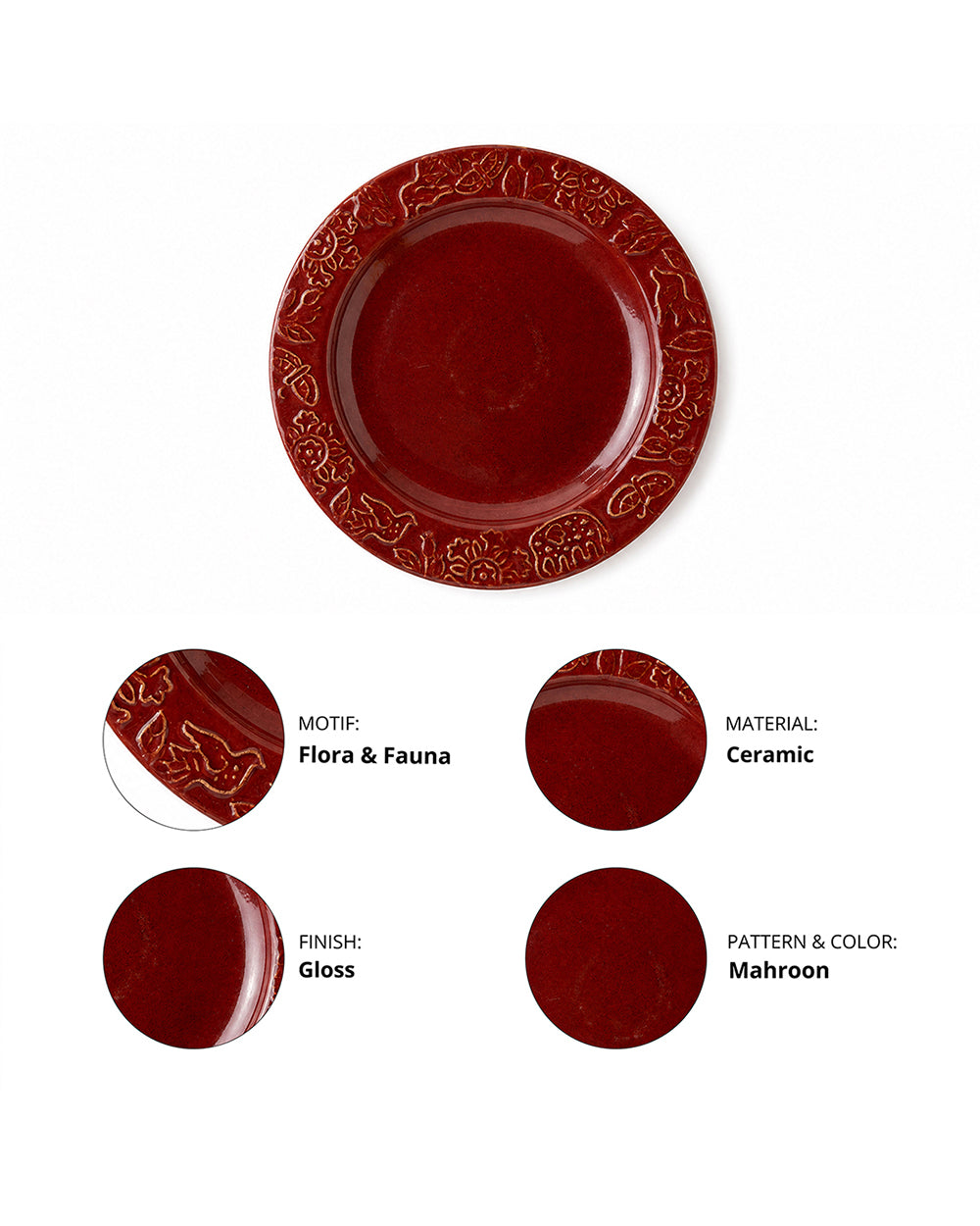 Forest Embossed  Plate | Forest Folklore