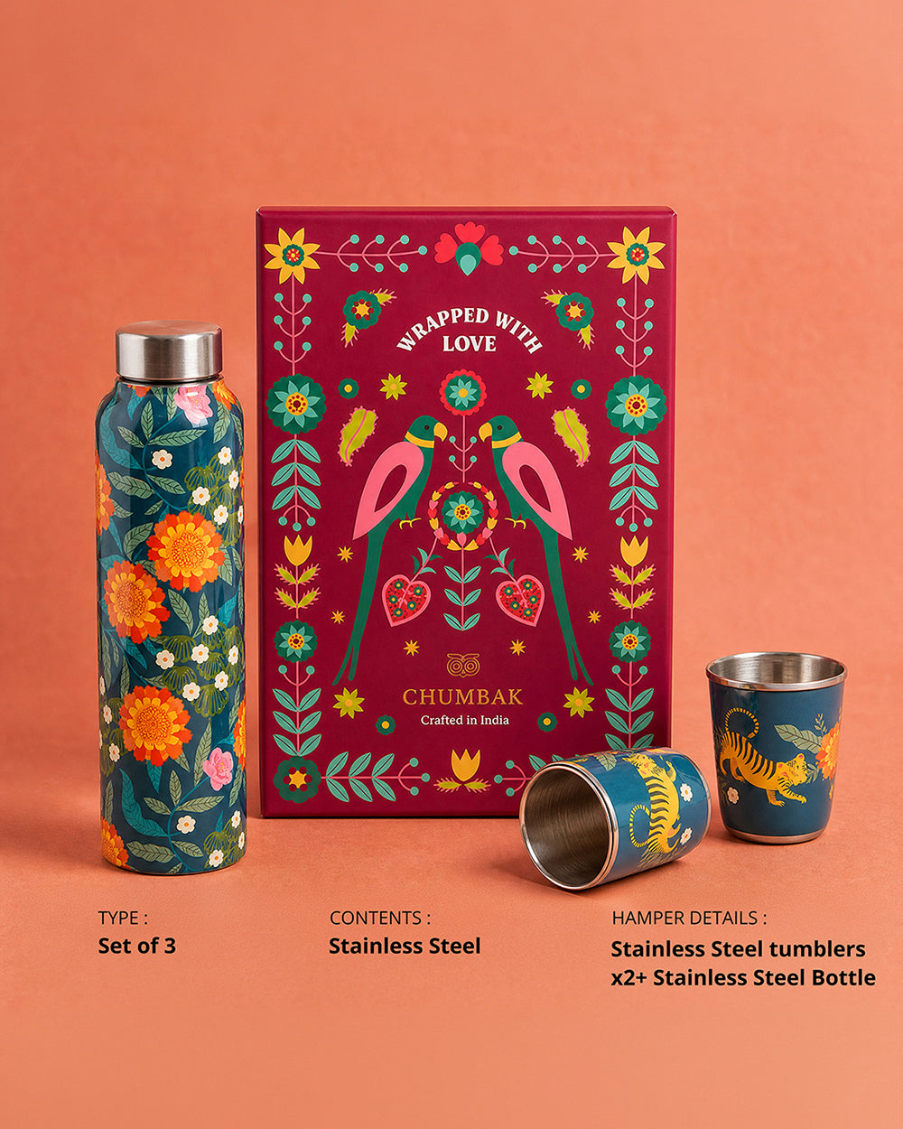 Marigold Drinkware  Gift Set of 3