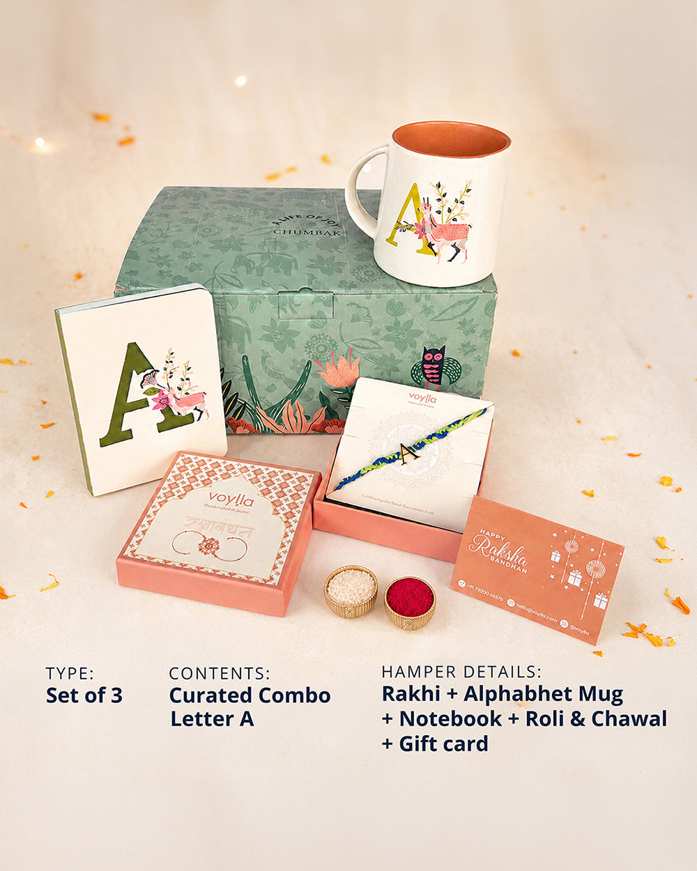 The Initial ‘A’ Joy Hamper - Threads of Joy