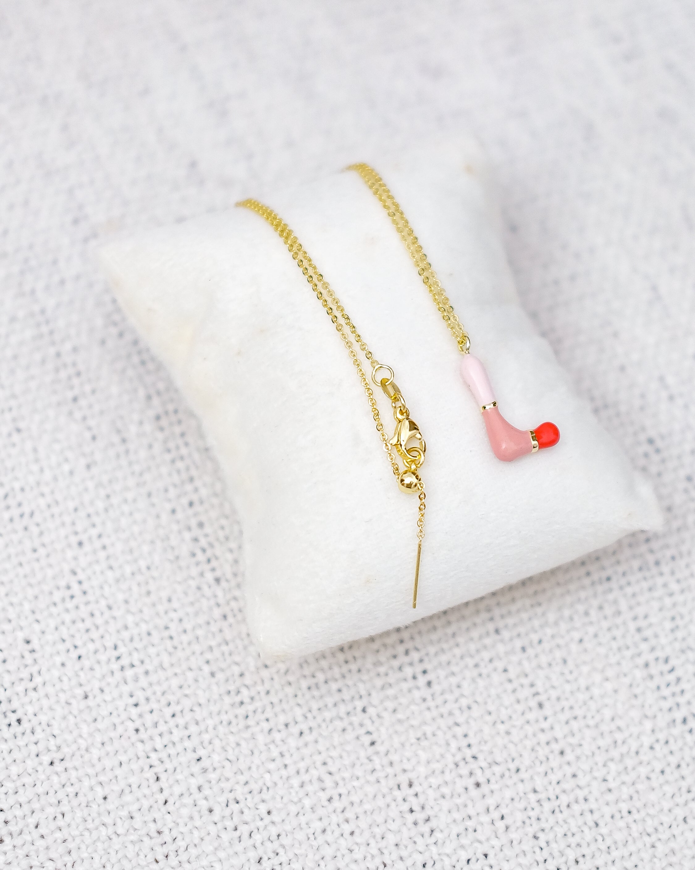 Alphabet Charm + Chain - L