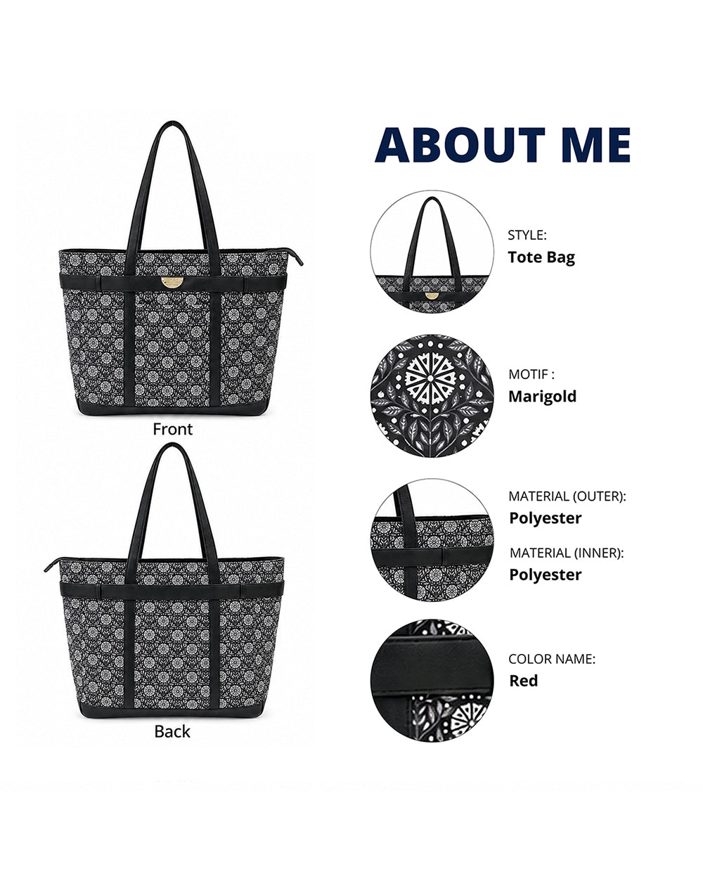 Teal by Chumbak Night Garden Laptop Tote