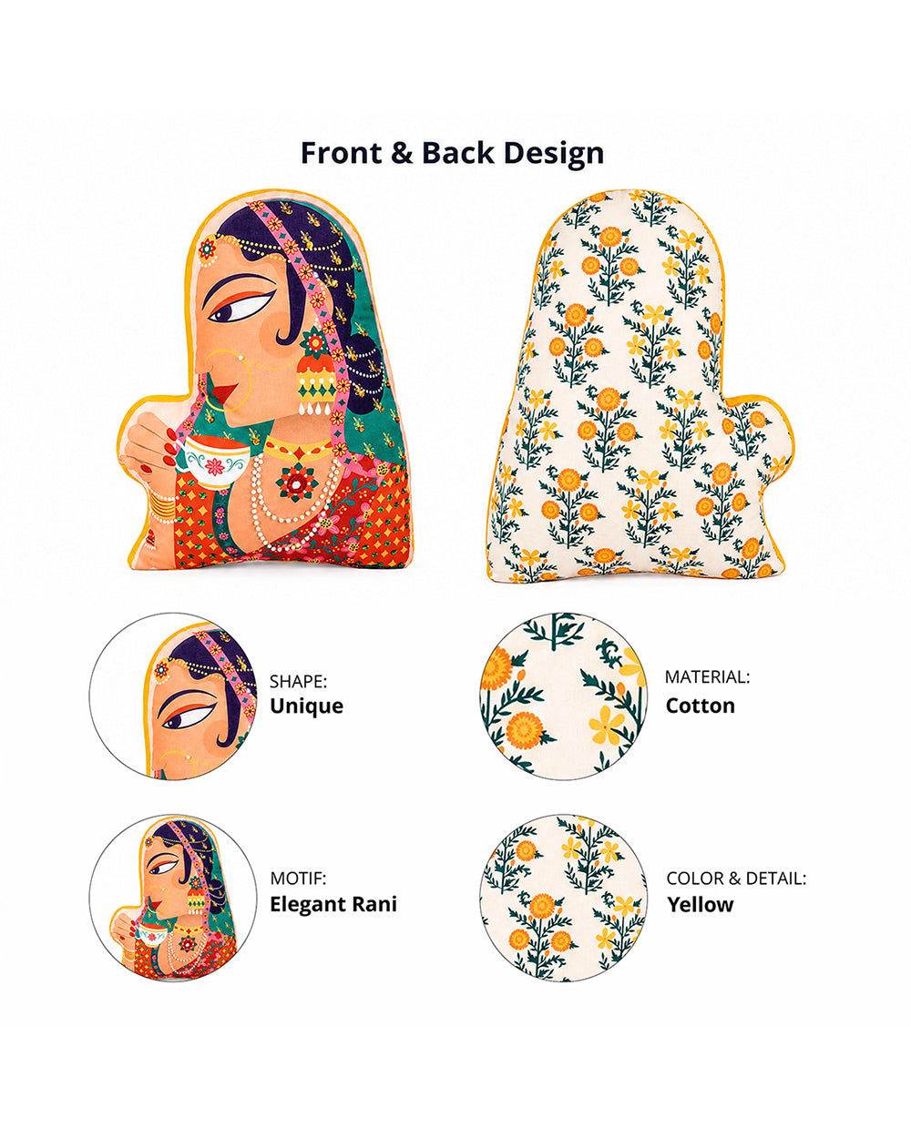 Royal Rani Shape Cushion