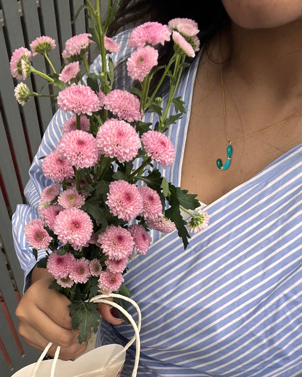 Alphabet Charm + Chain - J