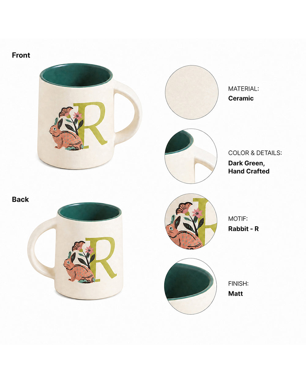 Rabbit Mug - R